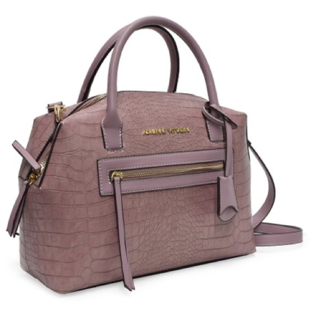 ADRIENNE VITTADINI | Croco Satchel Lilac